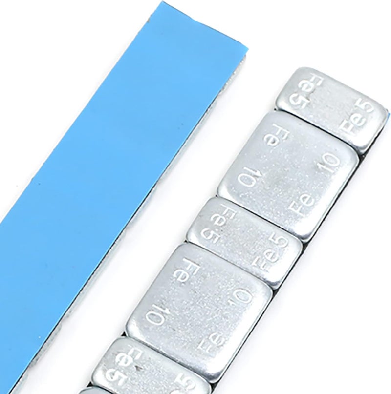 F FIERCE CYCLE 2.1oz Adhesive Back Wheel Balance Weights Strips for Motorcycle 124 x 18mm 2pcs - Image 5